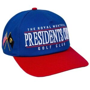 Barstool Golf Presidents Cup Roscoe Snapback Hat Blue Red Green